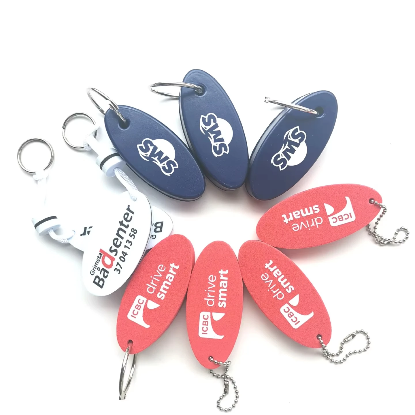 Custom Design  3D Foam Soft black Floating eva material Keychain