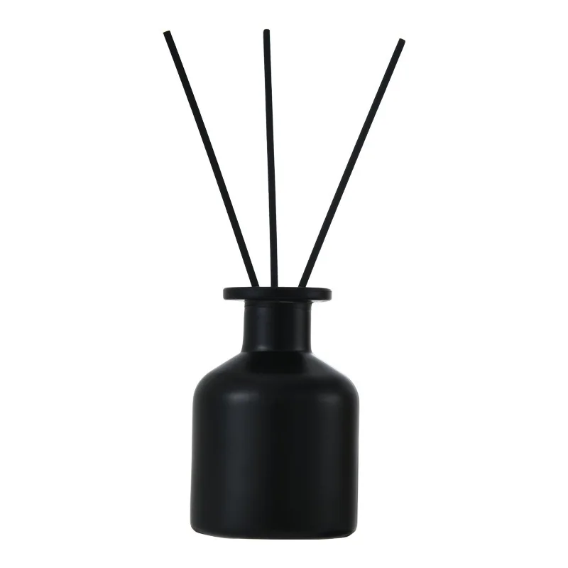 Household Colored Matte black 50ml100ml150ml250ml Empty Glass Reed Diffuser Aromatherapy Aroma Bottle For Home Hotel Use