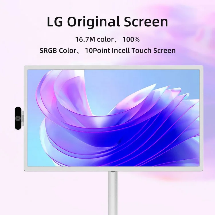 Portable Tv Smart TVS Screen touch screen advertising monitor Battery Included Monitor Movable