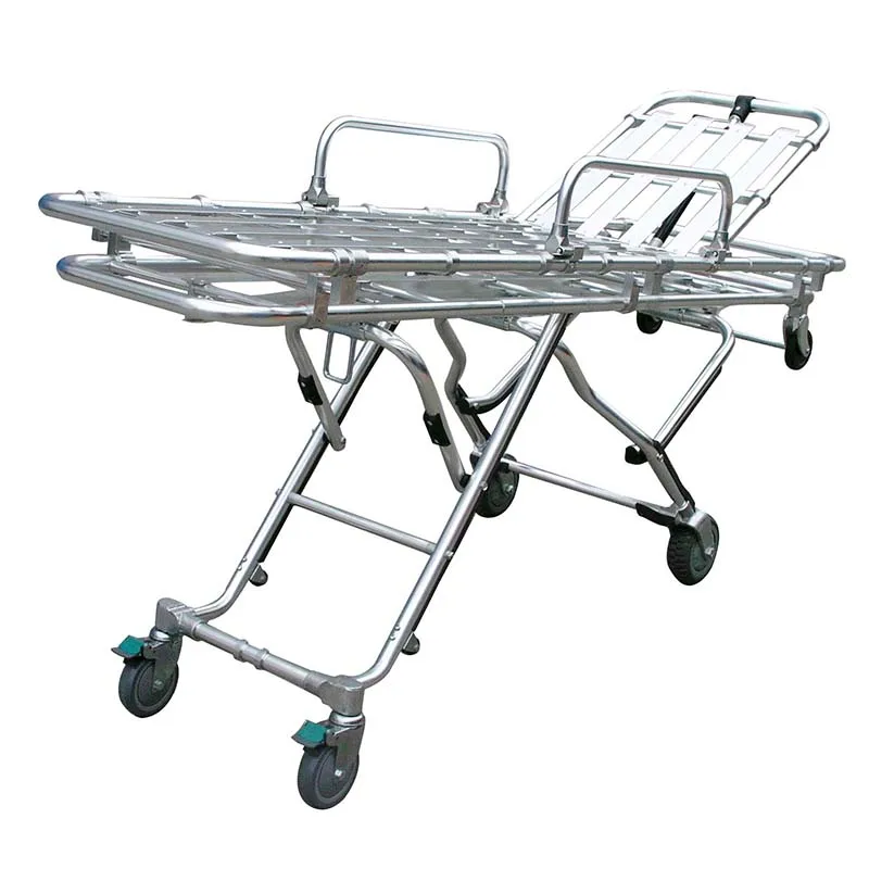 ES-2D Emergency Hospital Aluminum Ambulance Stretcher Trolley