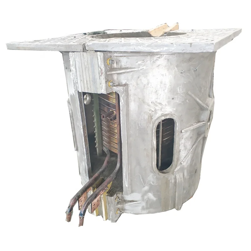 energy saving series inverter 400KWH 1T induction aluminium melting furnace induction oven