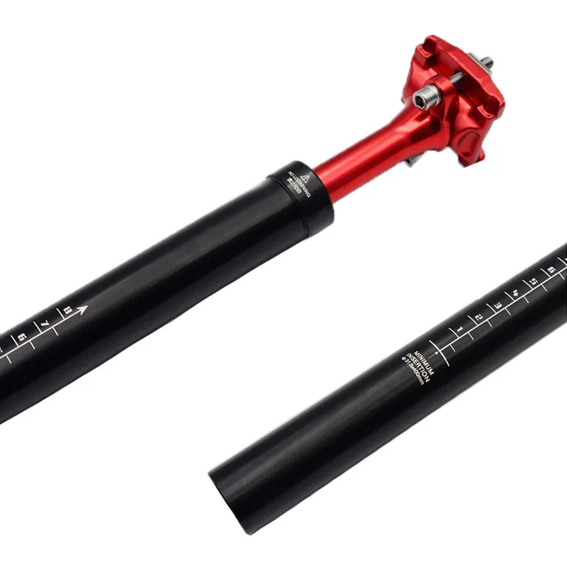 Custom 400MM Length Bicycle Seat Post AL 6061 T6 Aluminum Alloy Mountain Road Bike Suspension Seatpost