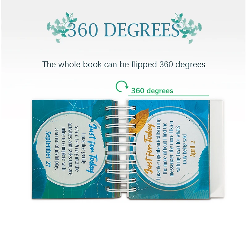 2024 2025 Calendar printing services Custom 365 day daily Motivational Inspirational Desk Calendar for Office