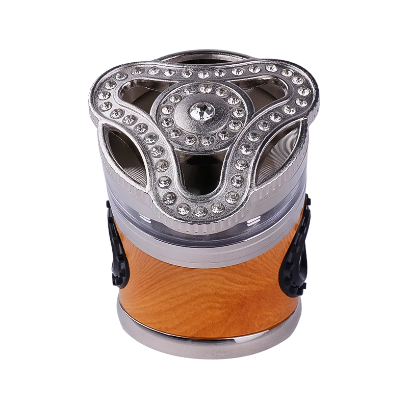 Special-Shaped  Heavy Tobacco Grinder Bend Design Grinder with Window