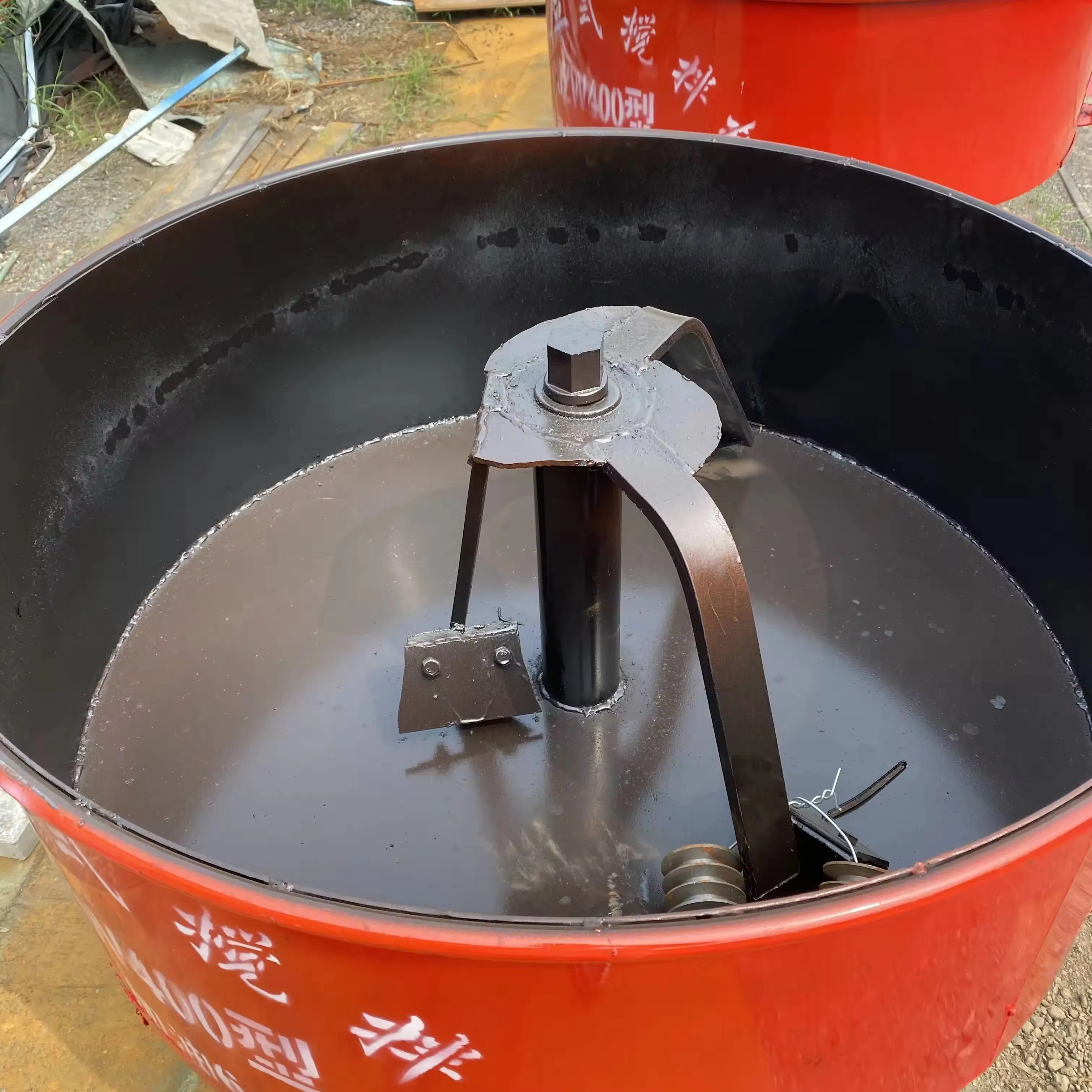 concrete mixer vertical flat mouth cement mixer mortar concrete mixer JW500