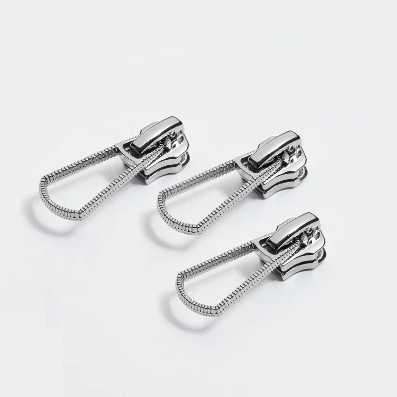 YAB High Grade Bag Hardware Metal Made Zipper Puller Custom Engraved Logo Metal Zipper Pull