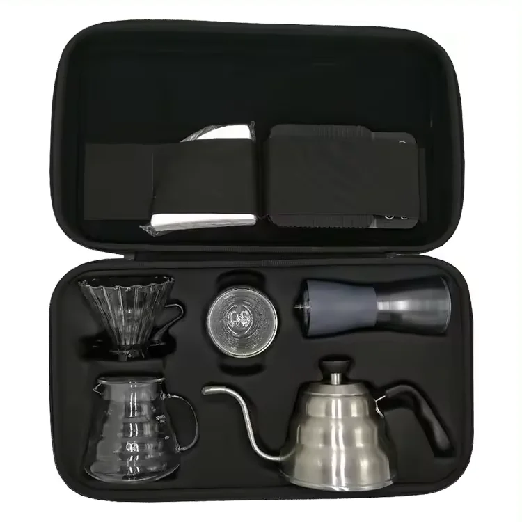 OEM ODM Customized Portable Protective Coffee Set Storage Eva Coffee Maker Case For Coffee Machine