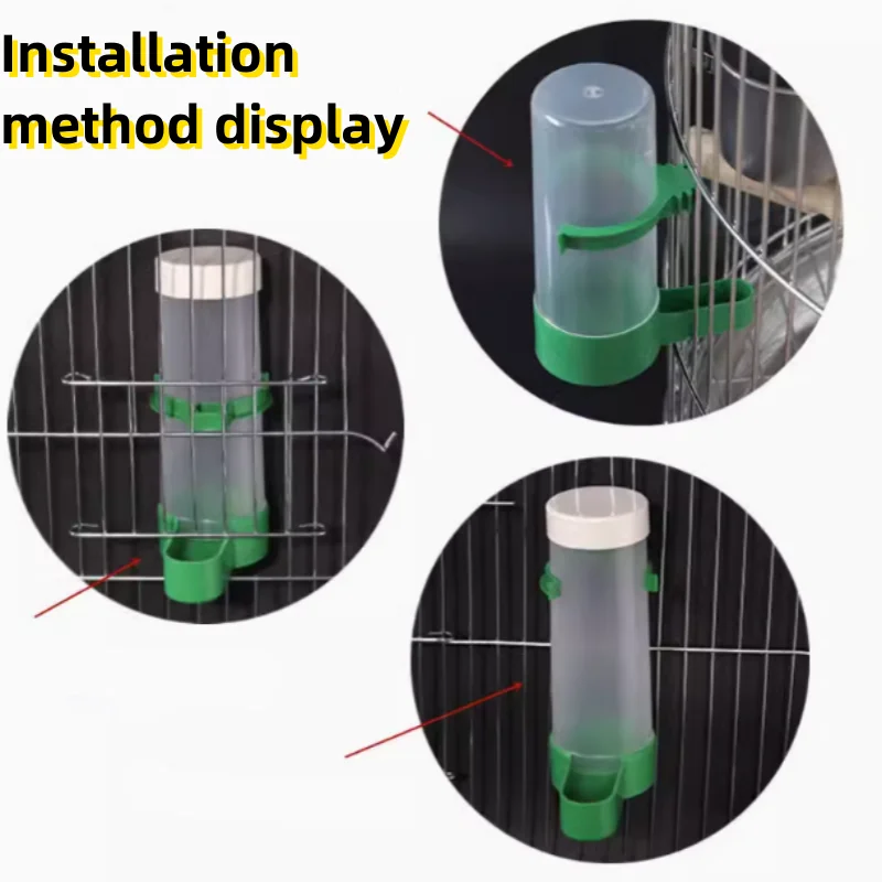 bird drinker and feeder for poultry farm automatic parrot drinker pet bird drinker and feeder