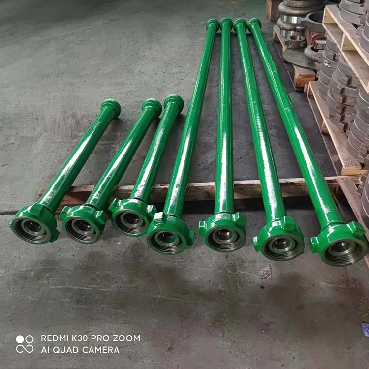 Petroleum ma-chinery parts 10,000 psi CWP Cementing integral Pup joints with FIG1502 hammer union high pressure straight pipe