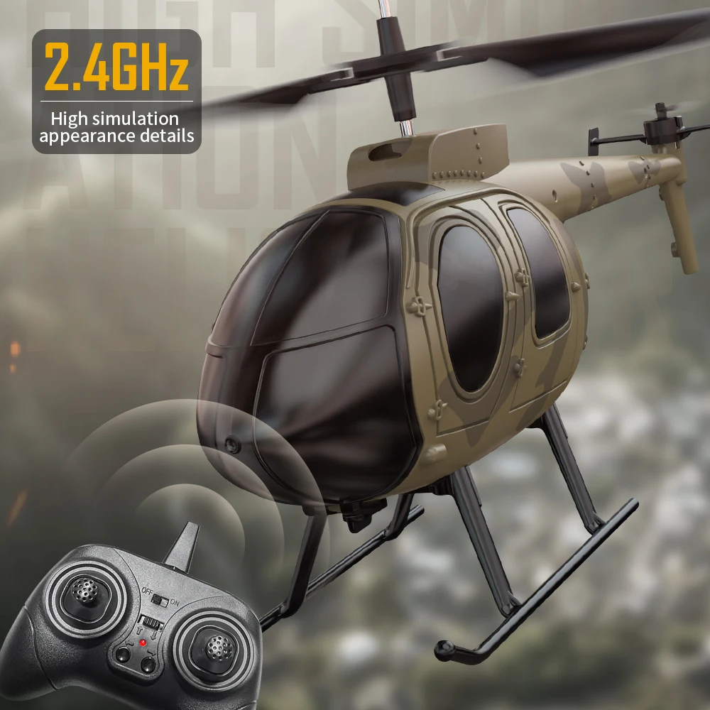 Комплект моделей вертолета 2 4 г 3CH MD500 6-осевая Гироскопическая модель самолета наружные игрушки для детей и взрослых (версия RTF)