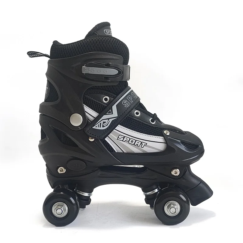 Children Double Row Outdoor Kids Skates Shoes For Kids Adjustable 4 Roller Skate