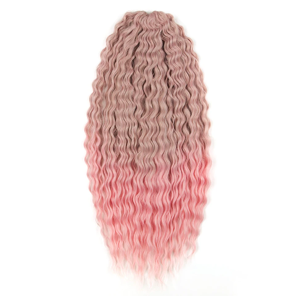 Monica Ariel Russia Jessica Katrine Crochet Synthetic Braiding Hair Extension Loose Deep Wave Synthetic Curly Wave Twist