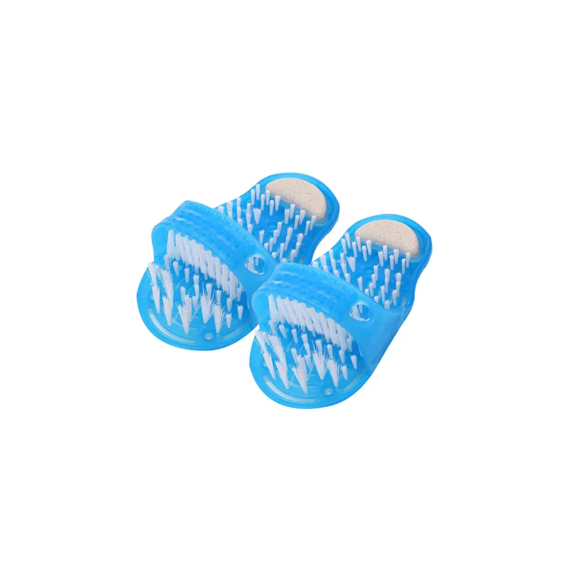 
plastic bathing slipper hot sell bathroom shoe scrub Exfoliating foot brush 