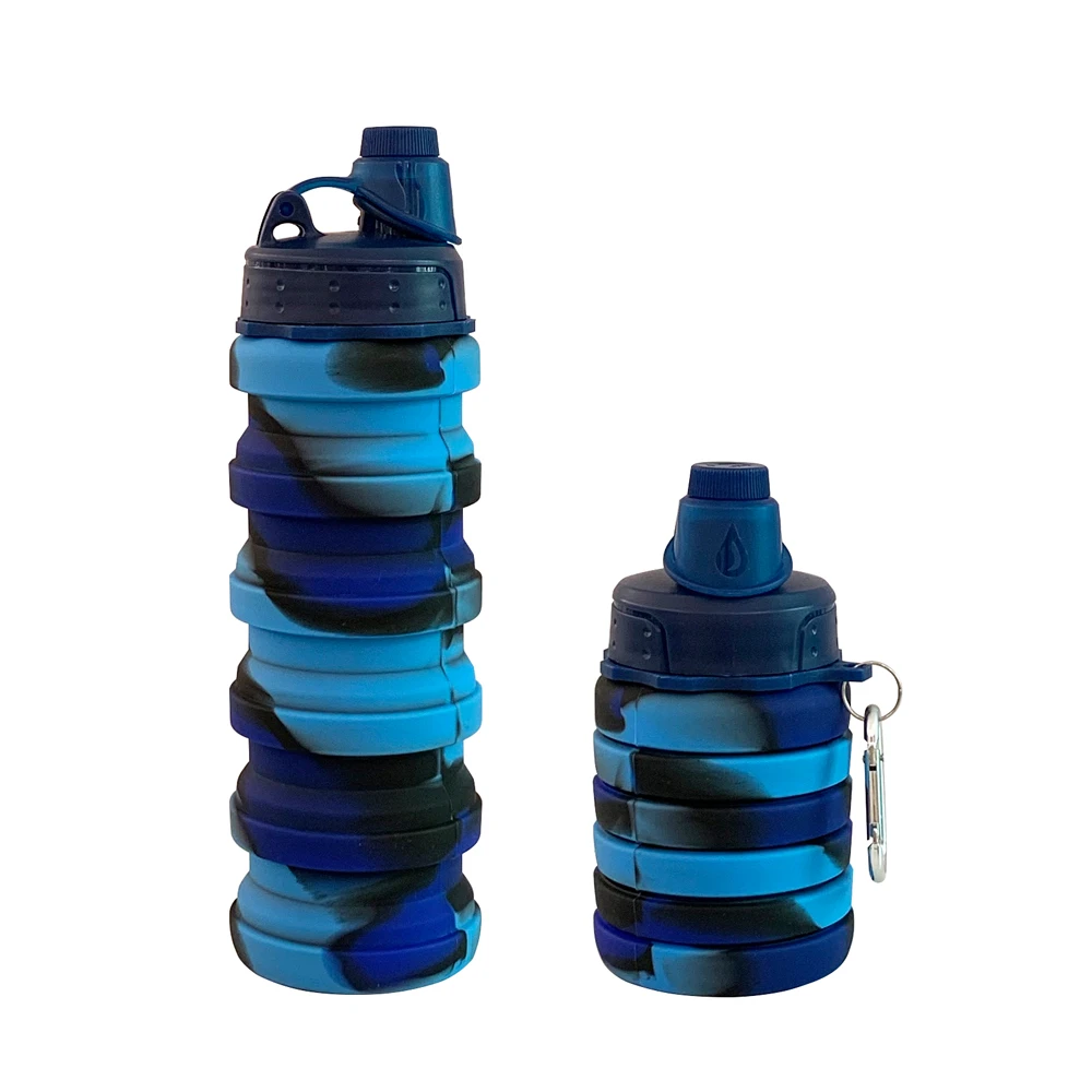 Football Silicone Folding Water Bottle For Sports Manufacturers Affordable Price High Quality Bottle