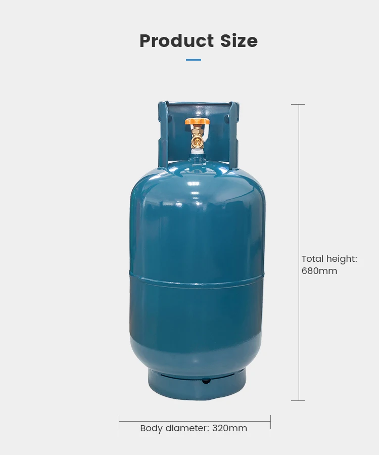 Оптовая продажа на заказ 15 кг LPG газовый баллон размер стальной HP295