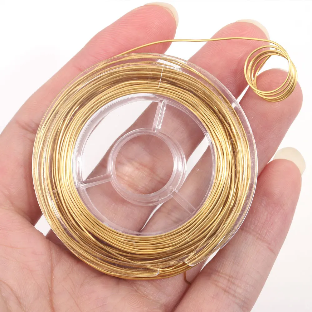 Plating Gold 18k Copper Wire Wrapped Stainless Steel Jewelry Making Supplies Gold Filled Wire For Jewelry Making