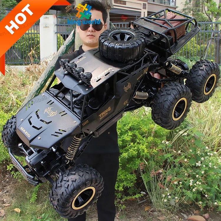 1/10 Big RC Car High Speed 6WD Alloy 46cm RC Vehicle 2.4G Off Road RC Rock Climbing Electric Remote Oversized Remote Control Car
