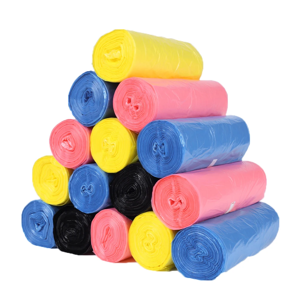 HDPE/LDPE Trash Can Liners Hs Code For Plastic Garbage  Bag With Different Color Available