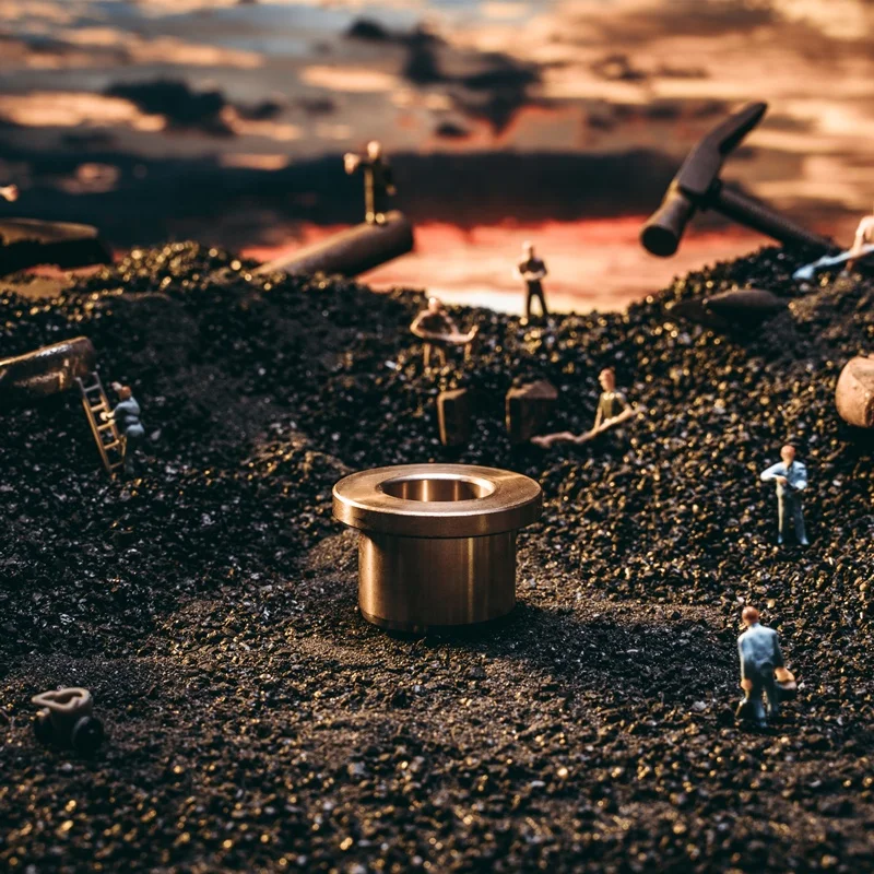 Oil Free Bushing Bronze Shouldered SHFZ Tin Bronze 663 Shouldered Oilless Bushing Wear-resistant OFG31 Flanged Bronze Bearing