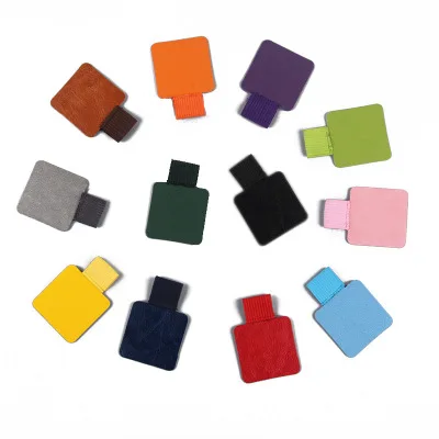 
Amazon hot selling notebook accessories self-adhesive leather pen holder stickers 