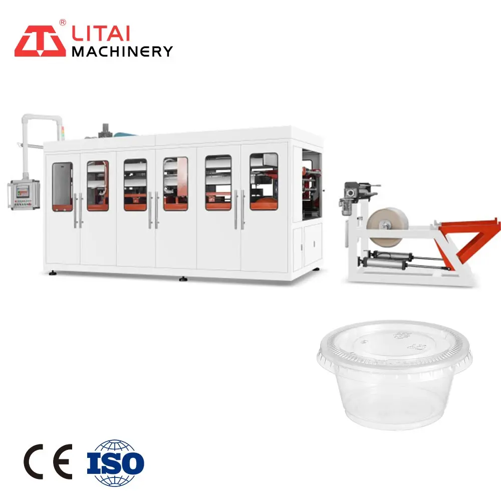 China Fully Automatic Small Scale Machine For Gelly Cup Forming Machine Plastic Sheet Thermoforming Machine