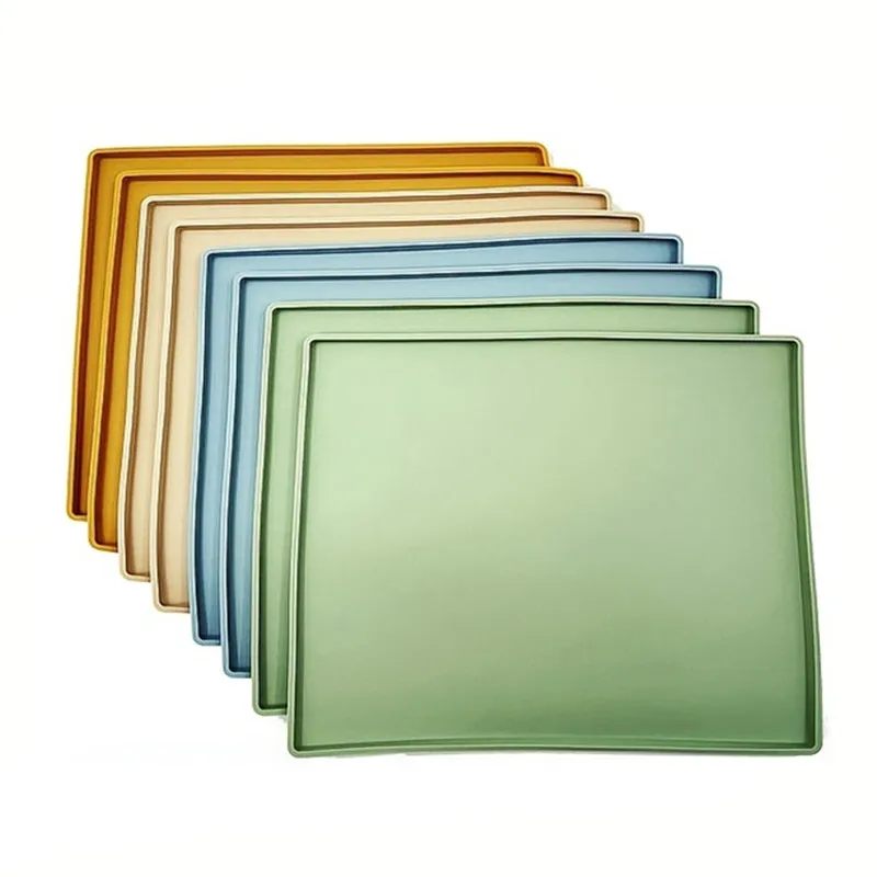 LifeTop Silicone Dehydrator Trays with Edge Silicone Dehydrator Trays Mats for Jerky, Fruit, Meat, Herbs, Vegetables, Crackers