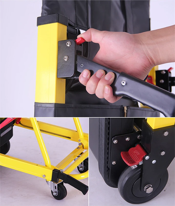 Supplier Price Aluminium Folding Stair Climbing Chair Easy Moving Chair Manual Stair Climbing Wheelchair