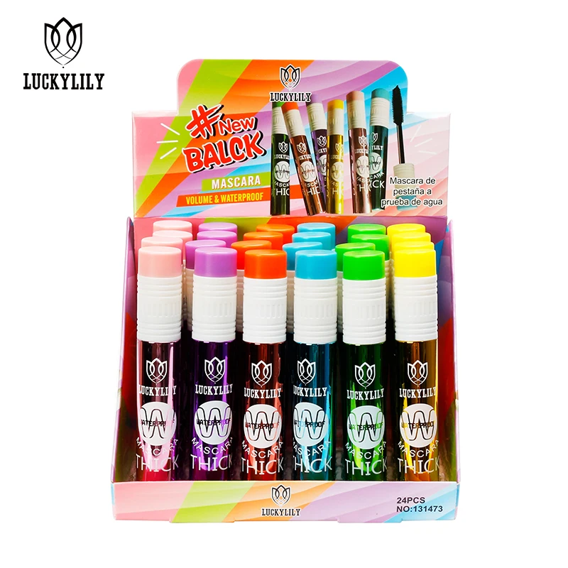 Luckylily New Design Colored Pencil Tube Mascara Wholesale Waterproof Mascara Curling Thick For Daily Life