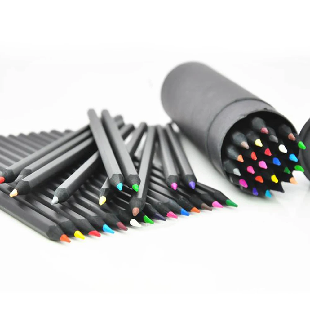 
Triangular Lead Custom Oil Based Fiber Castel Set Mini Colored Pencils 