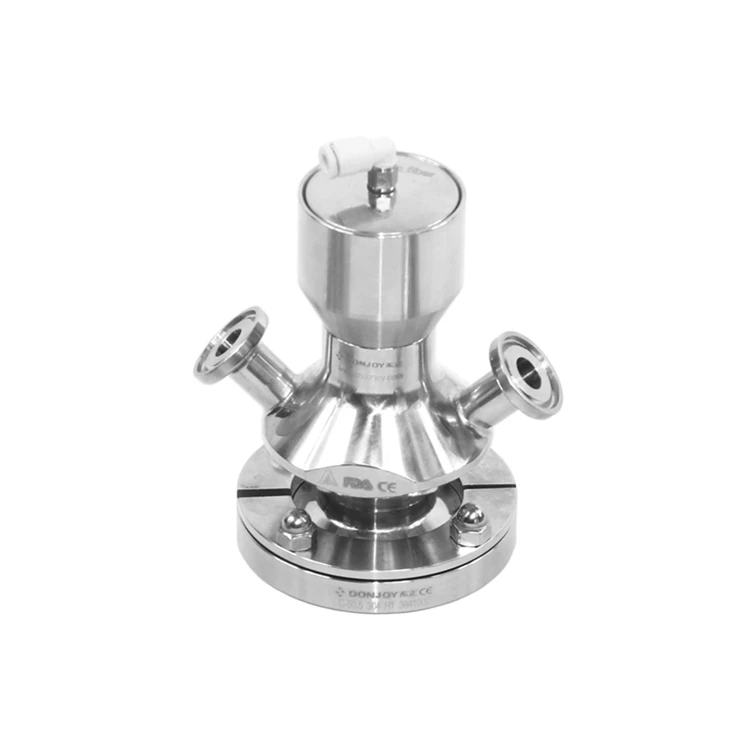 DONJOY pneumatic aseptic sampling valve sanitary sterile stainless steel sample valves for liquids and alcohol