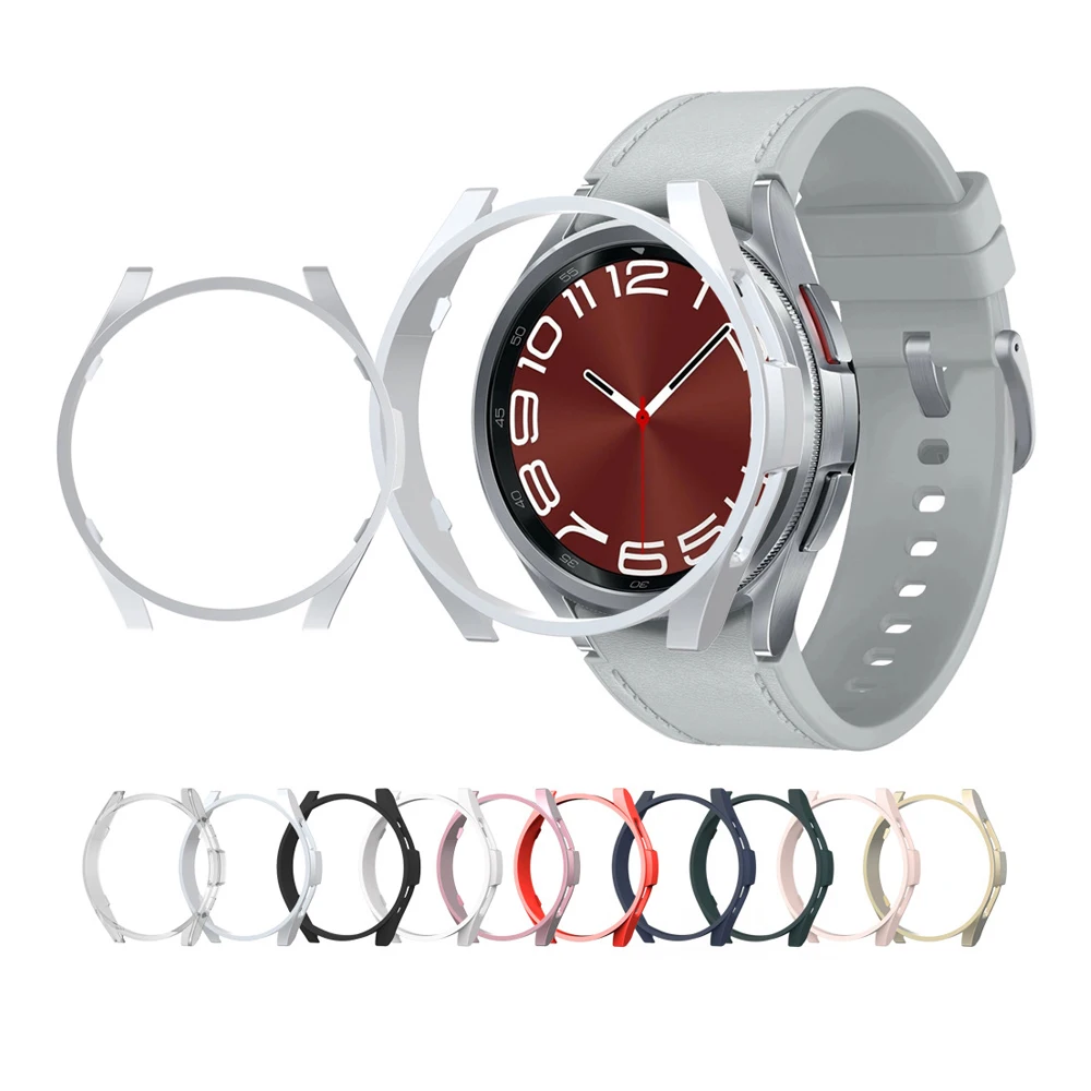 ShanHai Case For Samsung Galaxy Watch 6 Classic 43mm 47mm Protective Frame SmartWatch Shell For Samsung Watch 6 40mm 44mm Bumper