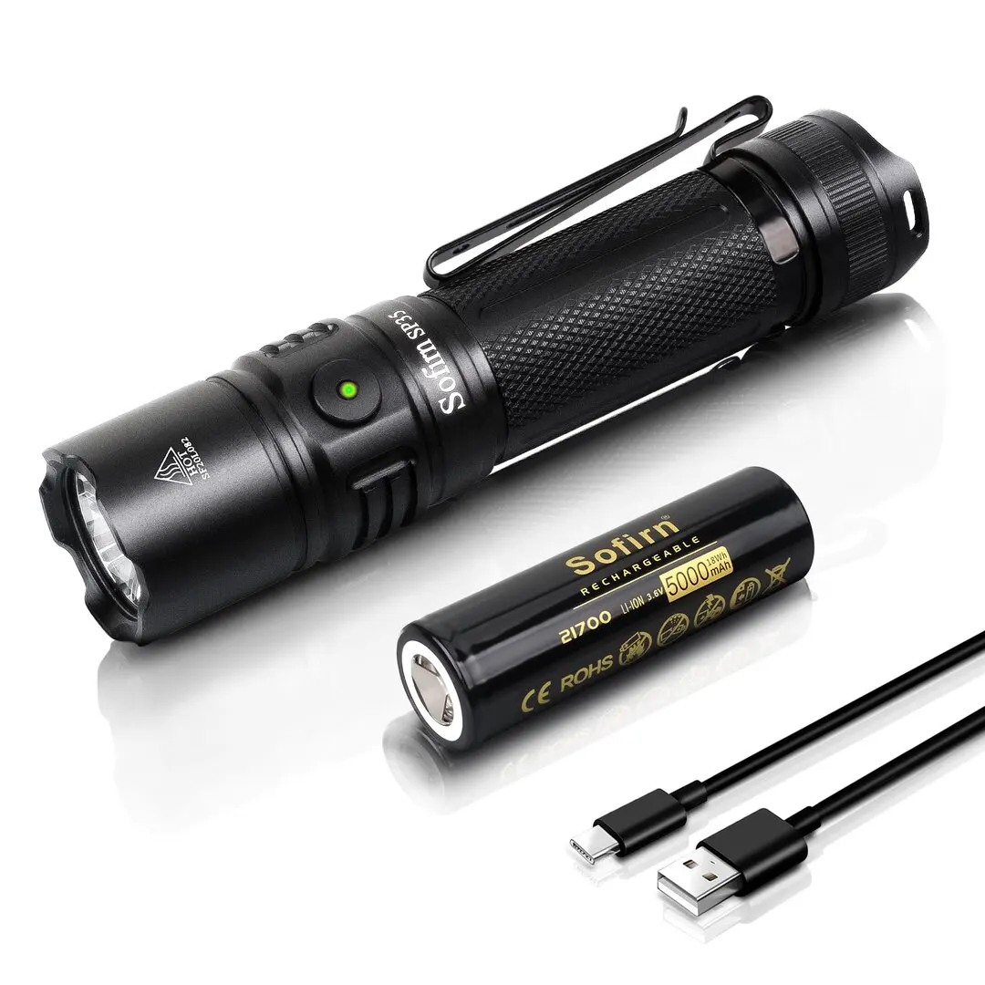 2024 Wholesale 2200lm 322m Long Throwing Waterproof USB Rechargeable Torch with ATR and Buck Driver