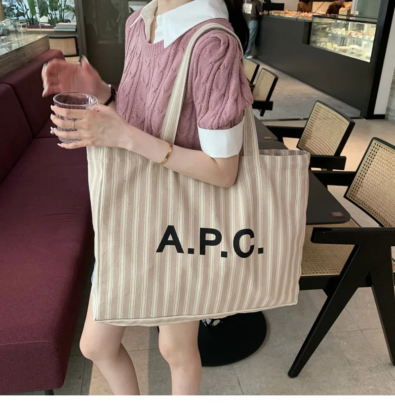 Custom printed logo waterproof extra large summer striped pool bag for women 2023 beach canvas tote bag with pocket zipper