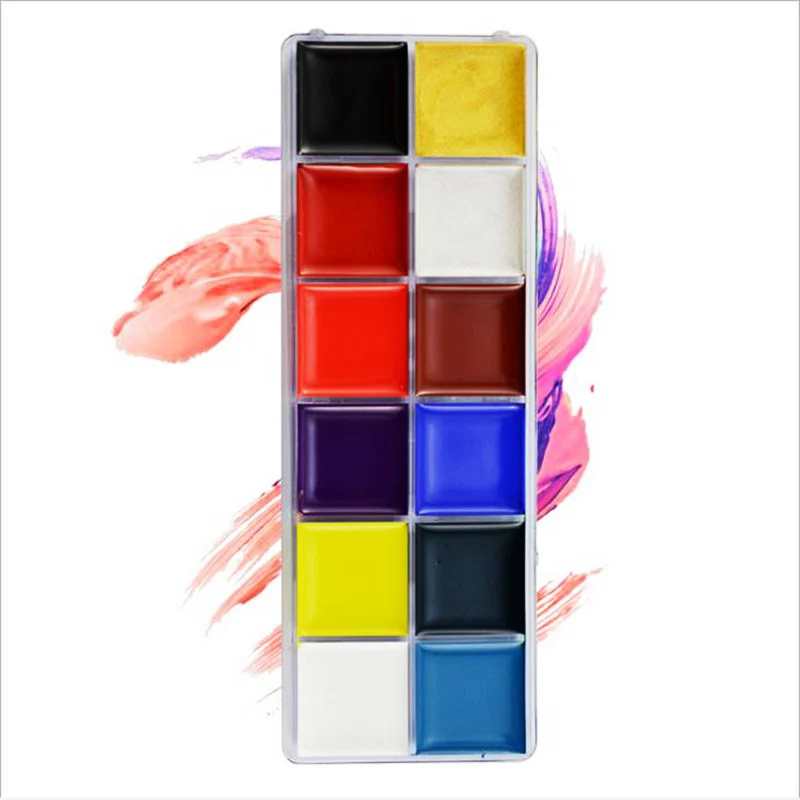 12 Colors Pigment Powder High Eyeshadow Pigment Palettes Private Label Glow in The Dark Shimmering Wholesale Glitter Eye Shadow