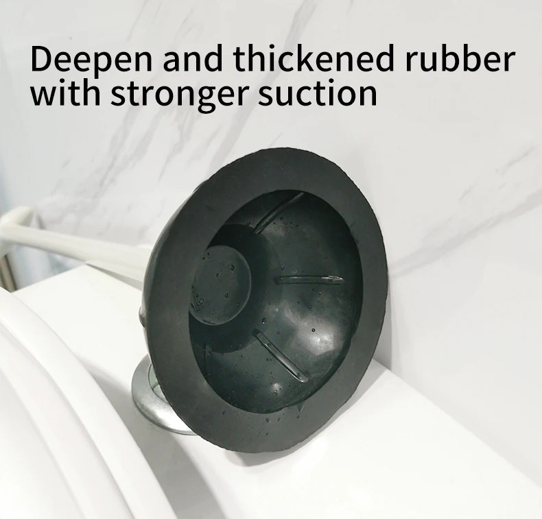 Modern Toilet Pump Double-sided Toilet Plunger with Thickened Rubber for Deep Cleaning