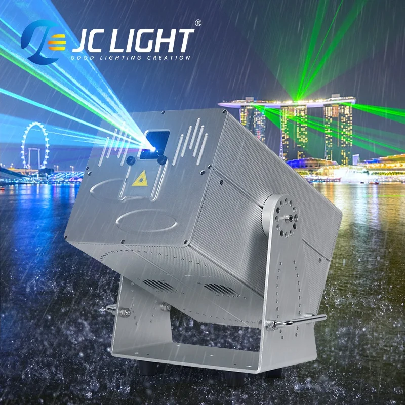 Outdoor Laser Adversting 5w Rgb 3d Animation Landmark Laser Sky Beam Dj Laser Show System