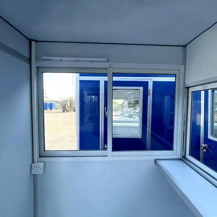China Mobile Steel Security Easy Assembly Prefab Mobile Guard Booth Portable