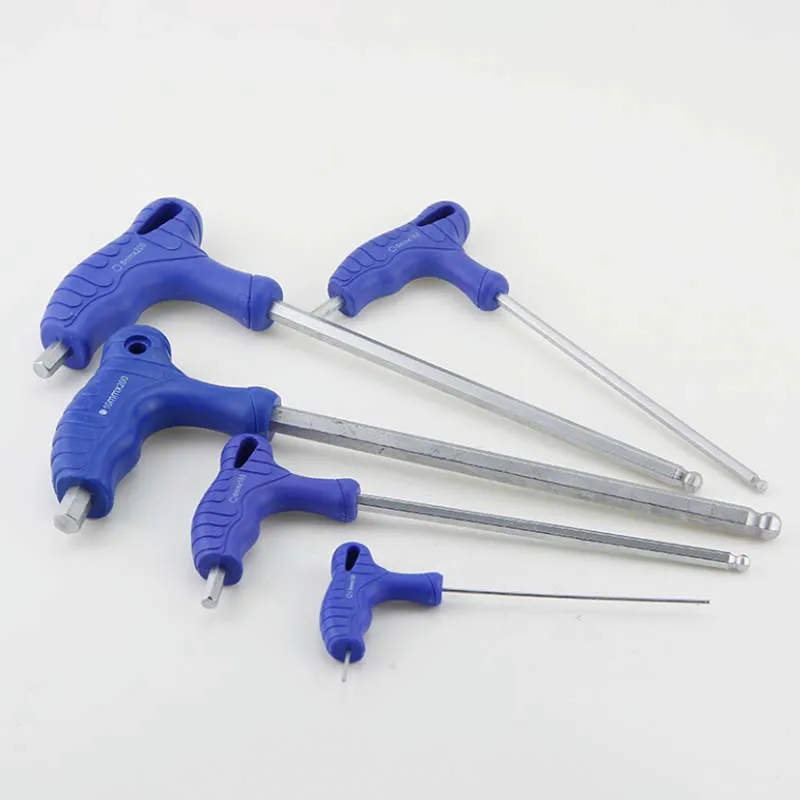 Best price flat end T handle wrench 2mm 1.5mm hex drivers socket wrench