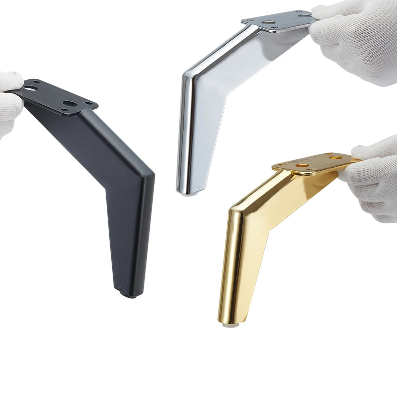 OEM custom furniture hardware metal iron golden sofa legs