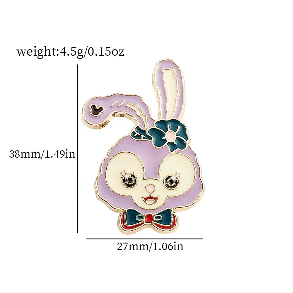 Cute Cartoon Sanrio Brooch Soft And Cute Kulomi KT Cat Melody Metal Badge Clothing Bag Accessories