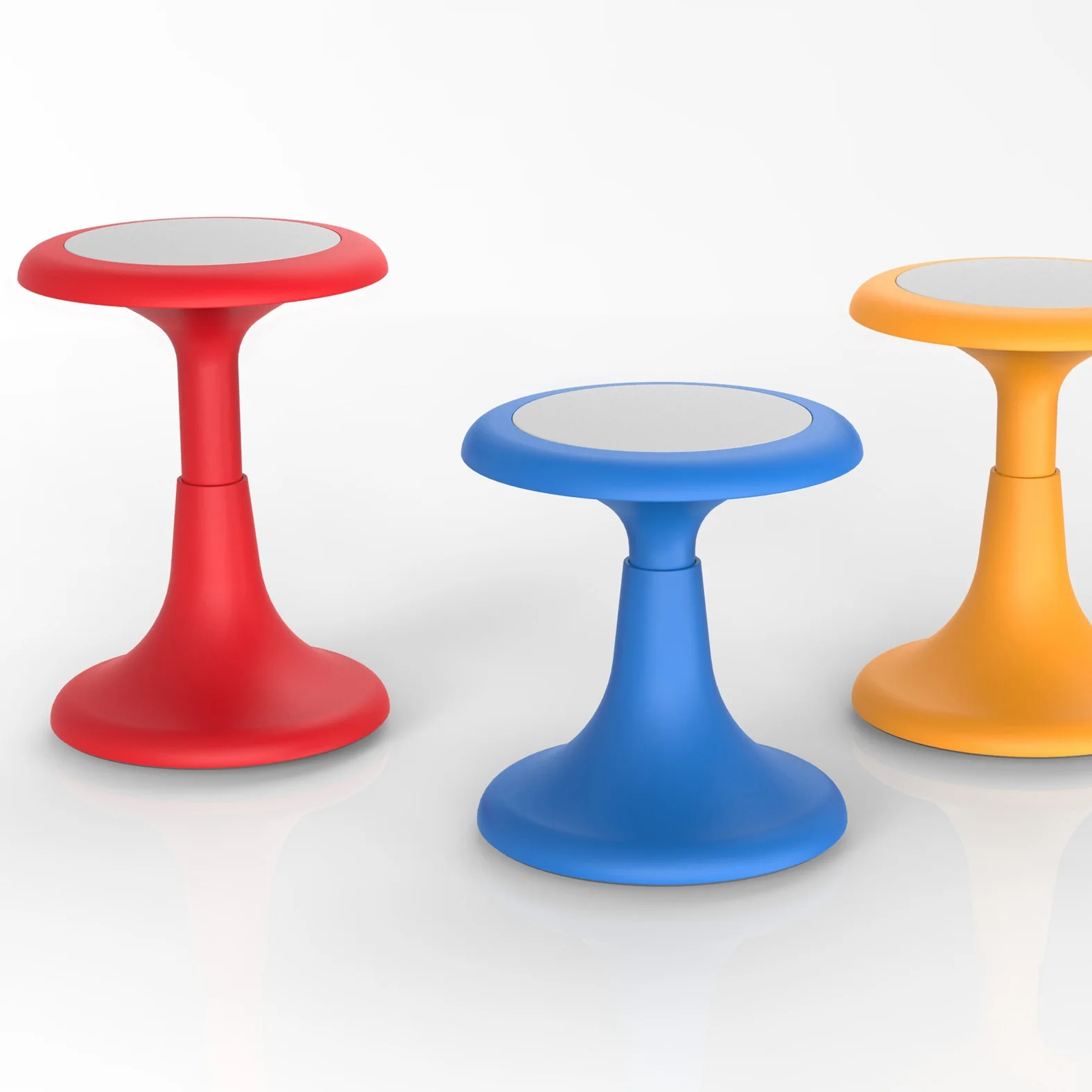 Convex Concave Top Center Self-stabilizing weighted base Ergonomics Child Student Plastic Wobble Stool Chair