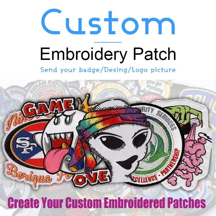 Wholesale OEM Iron On Custom Embroidery Patch,Wholesale iron on Custom Woven Patch ,Wholesale Custom Sublimation patch