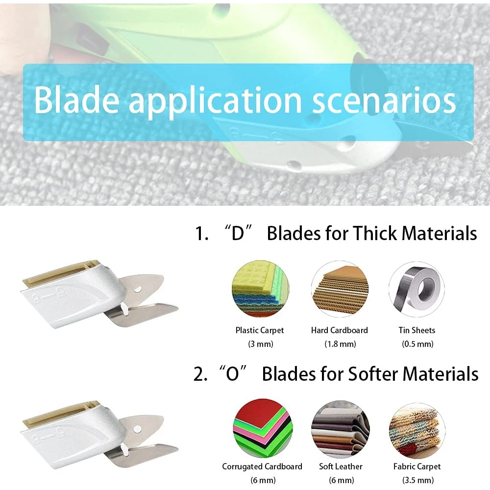 Rechargeable   Electric Scissors Wireless Battery Cutter  Cloth Carpet  PVC Leather Cutting Tools