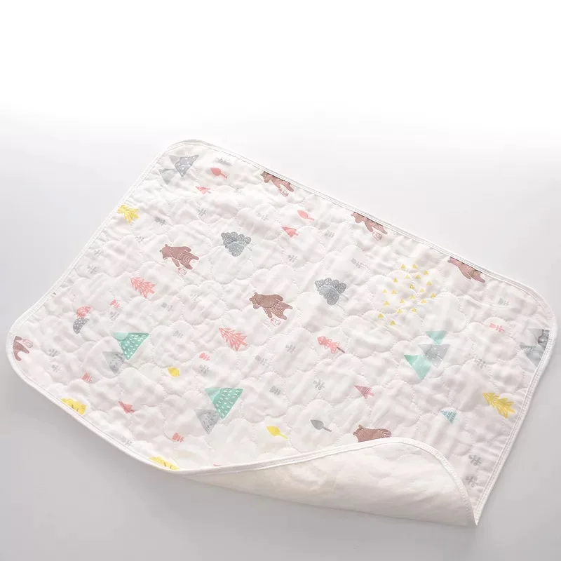 Comfortable Waterproof Portable Urine Mat Baby Reusable Diaper Changing Pad For Home And Travel