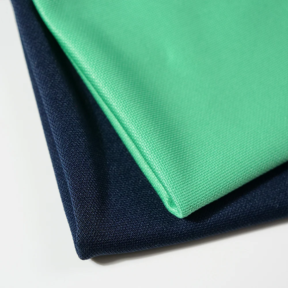 Wingtex Wrinkle Resistant Soft Pique Interlock Polo Shirt Fabric Custom