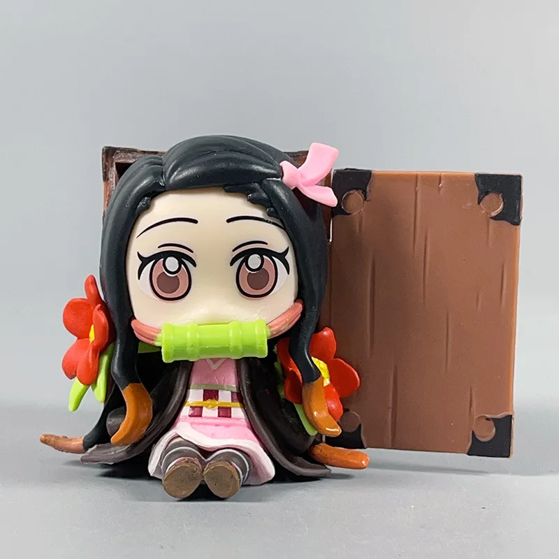 Hot sale cartoon Demon-Slayer figure Blind Box kimetsu Tanjirou Nezuko Peripheral doll Anime PVC Action Figure Model Toy