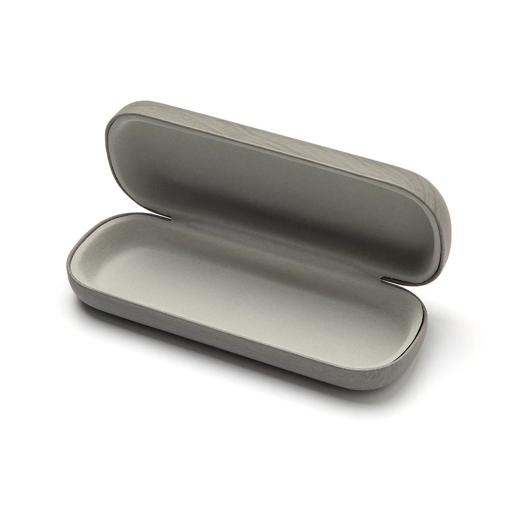 Personalized Wooden PU Leather Metal Box For Kids Custom Print Logo Small Eye Glasses Hard Reading Glass Case