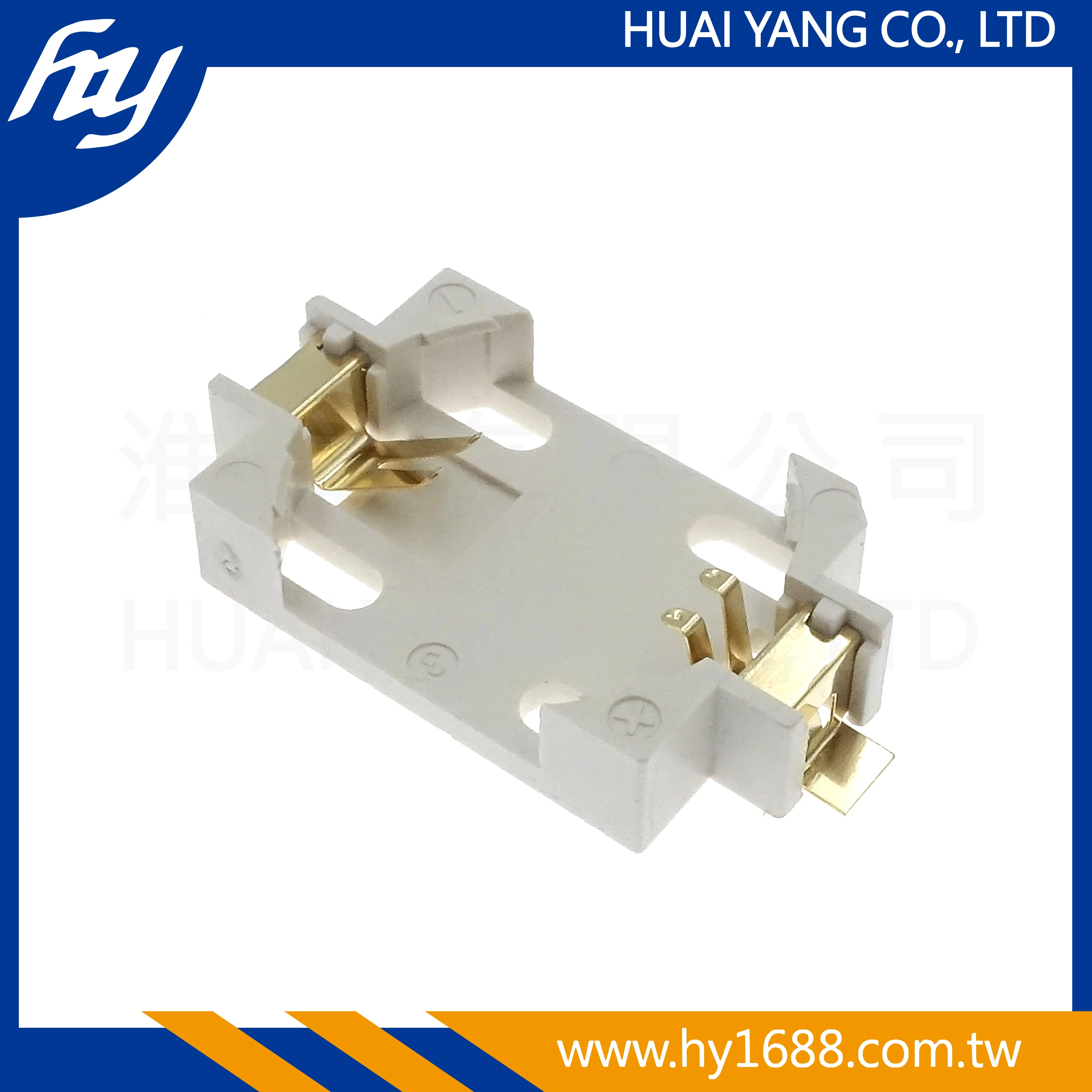 LCP белый прямоугольный практичный базовый горизонтальный 90 SMD SMT CR2032 держатель батареи