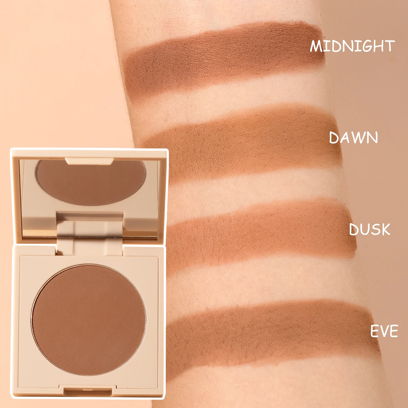 OEM Face Cosmetics Private Label Makeup Shimmer Matte Bronzer Highlighter Oil-Control Concealer and Contouring Pressed Powder