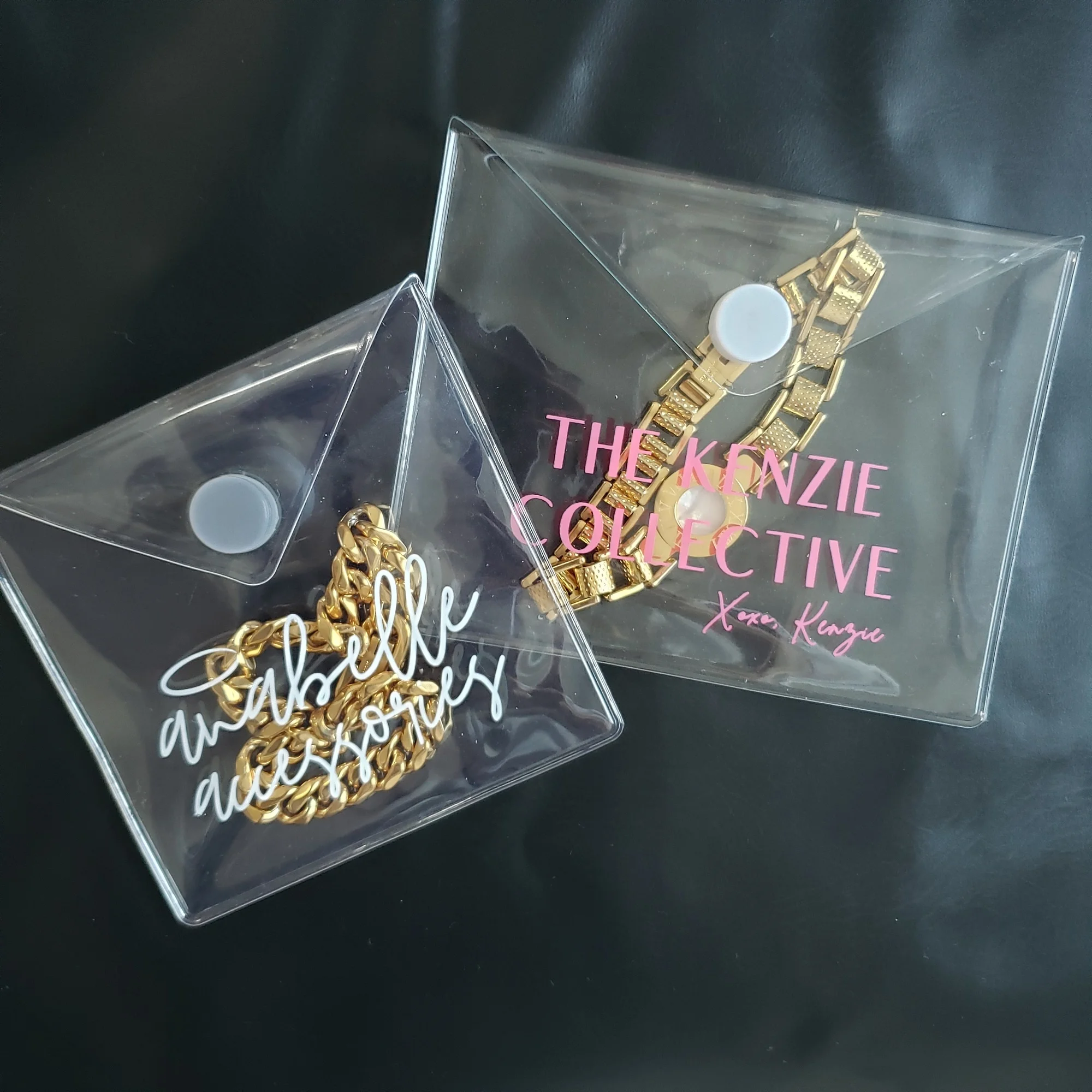 Custom plastic bag with logo clear Frosted Zipper jewelry pocket dust bags small packaging bags for jewelry pvc jewelry pouch